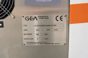 GEA PandaPLUS 2000 High-Pressure Laboratory Homogenizer, 6 of 6