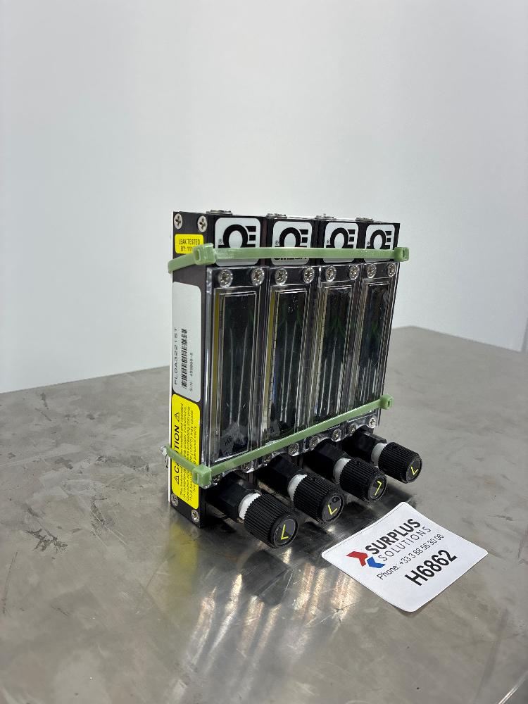 Omega FLDA3221ST Set of 4 Precision Flow Meter Assembly with Control Valves