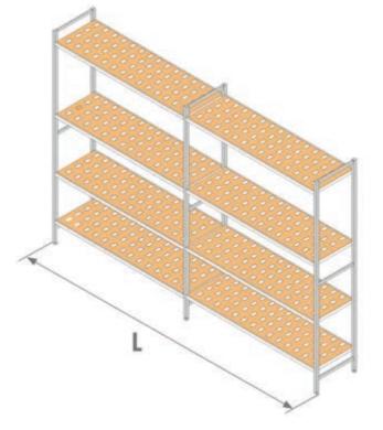 Shelf 4 Levels Ht 1750mm x D500mm CODIGEL-cover