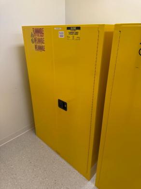 ULINE 879000 90 Gallon Flammable Liquid Storage Cabinet with Double Doors-cover