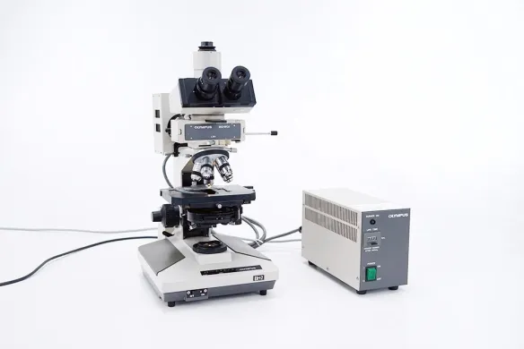 Olympus BH2 Fluorescence Phase-Contrast Microscope with 10x, 20x, 40x, 60x, 100x Magnifications and B&G Filter Cube
