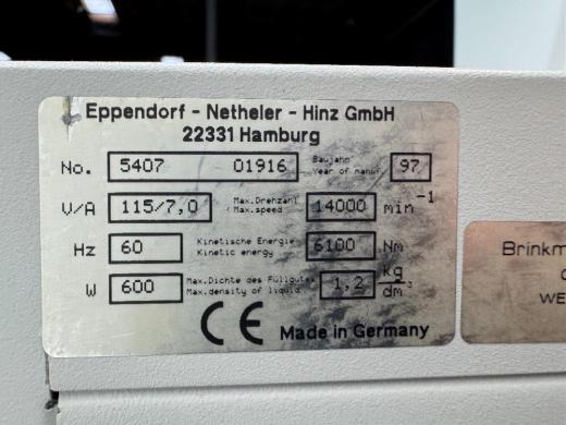 Eppendorf 5417R Refrigerated Benchtop Centrifuge with 14,000 rpm Maximum Speed-cover