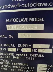 Rodwell Ambassador Front-Loading Floor Autoclave with MP25 Intelligent Cycle Controller, 12 of 13