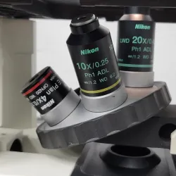 Nikon Eclipse TS100 Inverted Microscope with Phase Contrast and Tissue Culture Capability, 2 of 3