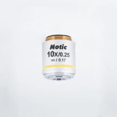 MOTIC CCIS Plan Achromatic Objective UC 10X/0.25 with 17.4mm Working Distance-cover