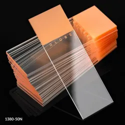 Globe Scientific Diamond® White Glass Color-Coded Microscope Slides with 90° Corners, Model 1380-50L, 4 of 9