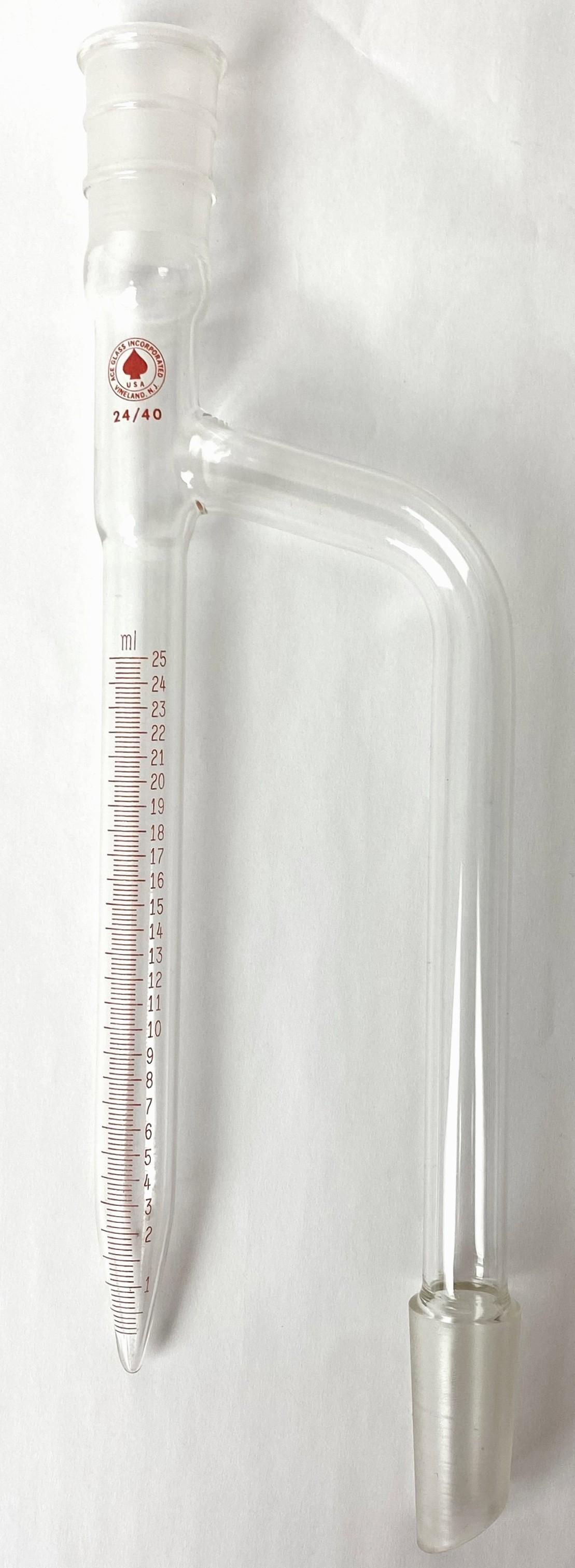 ACE Glass 7720-04 Dean-Stark Moisture Test Receiver 25mL with ASTM E-123 Compliance