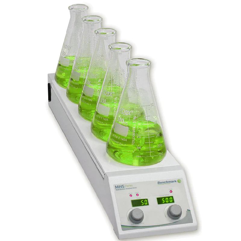 Benchmark Scientific 5-Position Digital Hotplate Stirrer with Ceramic Top IPS7000-5
