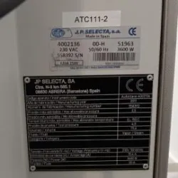 Selecta Presoclave II 80L Bench-top Autoclave for Sterilization, 12 of 12