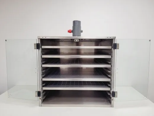 Resin Drying Cabinet with 5 Shelves for Controlled Sample Drying