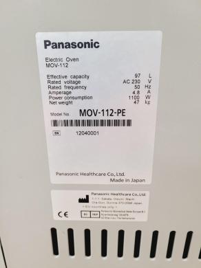 Panasonic Electric Dry Heat Sterilisation Laboratory Oven Model MOV-112-PE Lab-cover