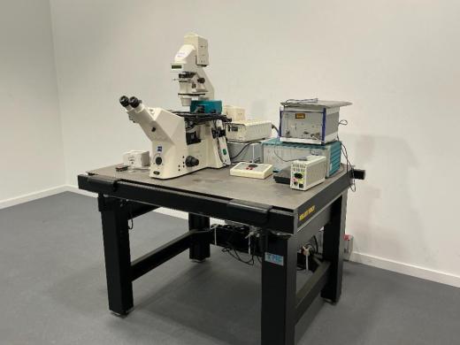 Carl Zeiss Axiovert 200M Inverted Trinocular Fluorescence Microscope with Motorized Stage-cover