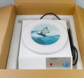 Henan CJBA1280 Analog Magnetic Stirrer with 12" Diameter Plate, 3 of 7