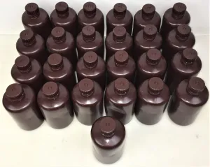 Nalgene 2004-0008 250mL Amber Narrow-Mouth Sample Bottle with Cap (Pack of 25), 3 of 6
