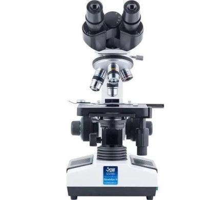 LW Scientific Revelation III DIN PLAN Trinocular Microscope with 4 Objectives and LED Illumination