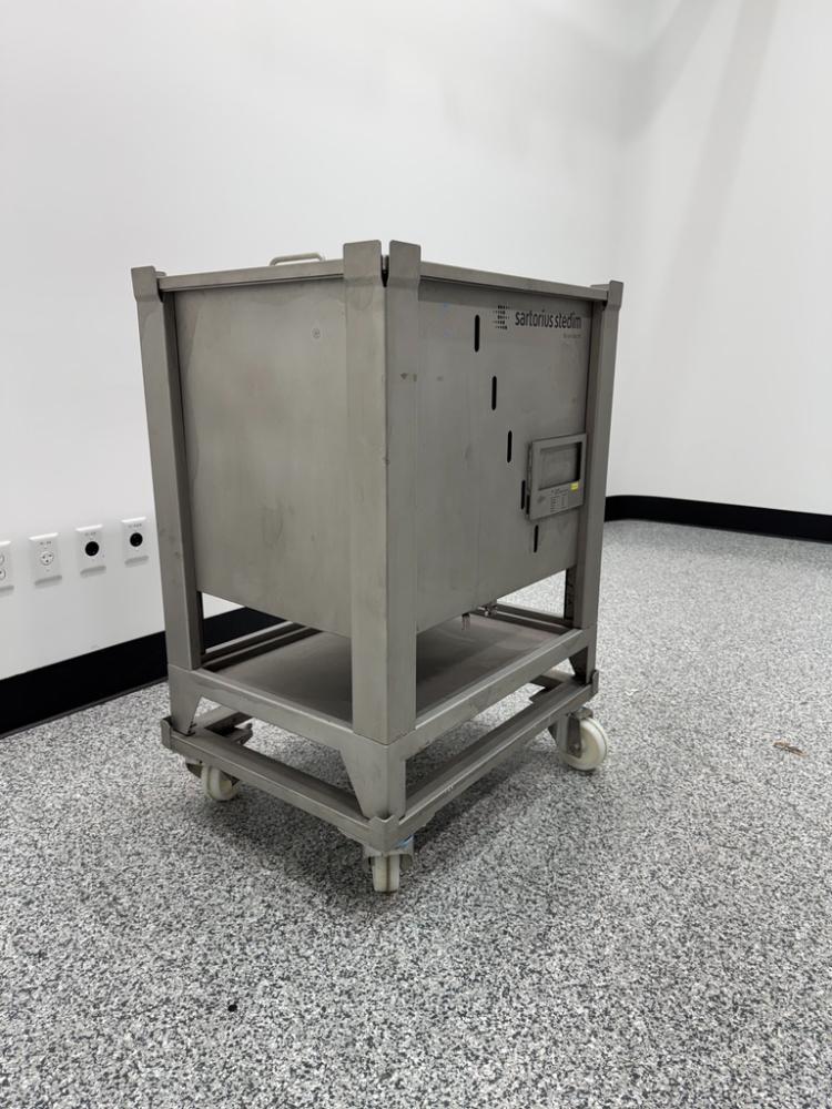 Sartorius Stedim Palletank 200L Stainless Steel Stackable Storage Tank with Casters