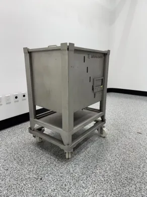 Sartorius Stedim Palletank 200L Stainless Steel Stackable Storage Tank with Casters