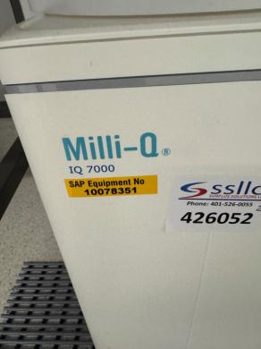 Millipore Milli-Q IQ 7000 Laboratory Ultrapure Water Purification System with Touchscreen Dispenser-cover