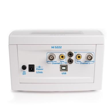 Hanna HI 5222 Digital Benchtop pH-ISE-ORP Meter with Dual Channels and USB Connectivity-cover