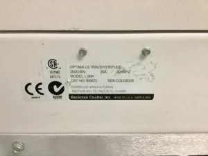 Beckman Coulter Optima L-90K Ultracentrifuge with 90,000 RPM High-Speed Centrifugation, 14 of 14