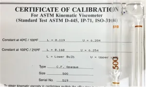 Cannon-Fenske CFOC-500 Certified Opaque Viscometer Tube - Size 500, 7 of 17