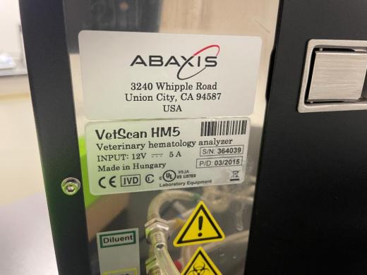 Abaxis VetScan HM5 Automated Veterinary Hematology Analyzer-cover