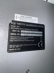 Artel PCS3 Pipette Calibration System with Built-in Printer, Model PCS-103-07G, 2 of 2