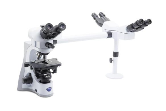 B-510 Trinocular Brightfield Microscope with IOS PLAN Objectives and 360° Rotatable Head-cover