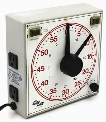 GraLab Model 171 60-Minute Analog Laboratory Timer with Outlet Control-cover