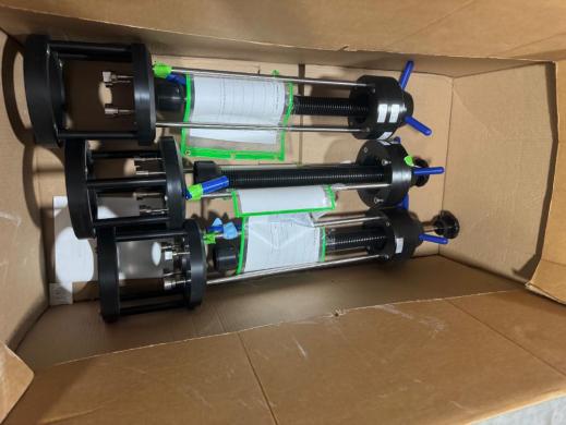 Set of 3 Plastic Chromatography Columns with Adjustable Packing Screws for Laboratory Separation-cover