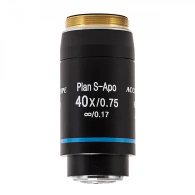 Accu-Scope 40xR NIS Plan S-Apochromatic Microscope Objective, N.A. 0.75, W.D. 0.70mm