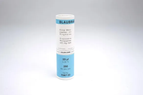 Blaubrand intraMark 25 µL Micropipettes, 250-Piece Pack, 708722
