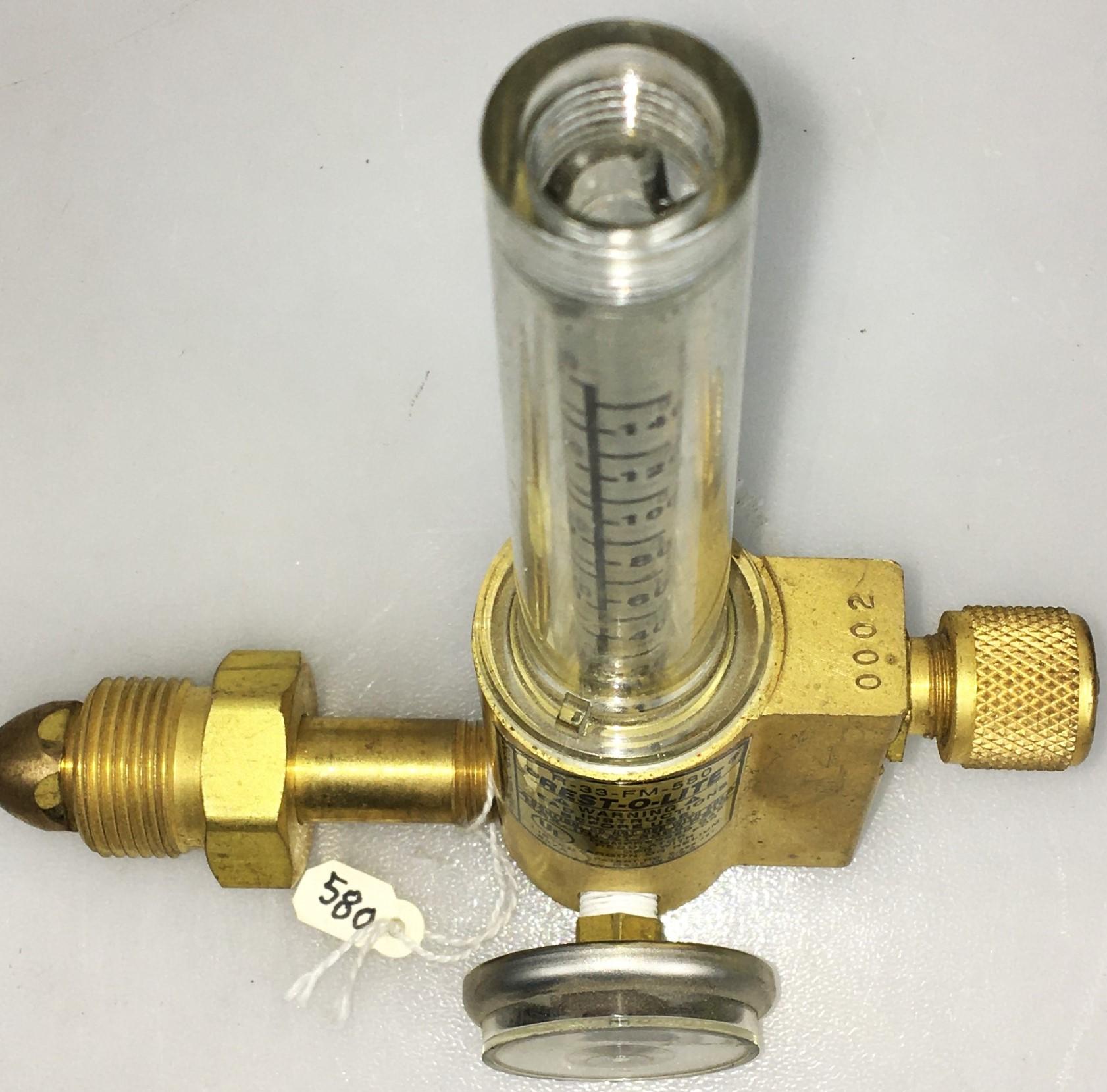 Prest-O-Lite R-33-FM-580 Regulator Flowmeter (CGA 580)