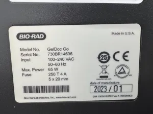 Bio-Rad GelDoc Go Gel Documentation System with Built-in Touchscreen and UV Transilluminator, 5 of 6