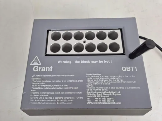 Grant QBT1 Digital Dry Block Heater for Precise Sample Temperature Control