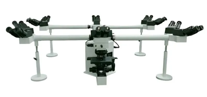 Olympus BX50 Multihead 10-Headed Teaching Microscope System with Nanodyne LED Replacement