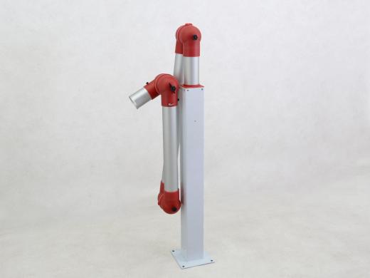 Alsident Type 50 Extraction Arm with 75 mm Diameter and 390 mm Transparent Cover-cover
