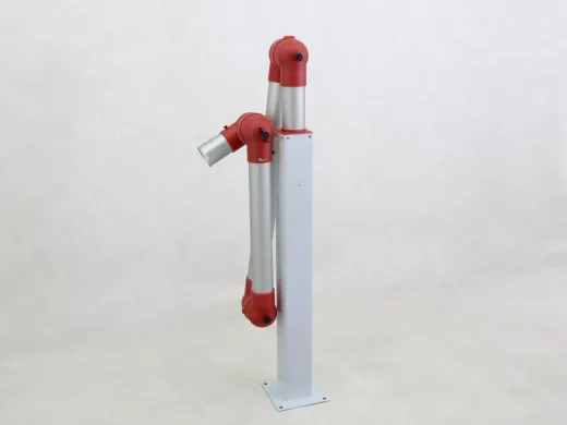 Alsident Type 50 Extraction Arm with 75 mm Diameter and 390 mm Transparent Cover