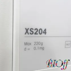 Mettler Toledo XS204 Analytical Balance, 220 g Capacity, 0.1 mg Readability, 5 of 10