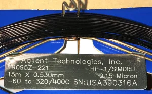 Agilent HP-1/SIMDIST 15M x 0.53mm x 0.15µm Capillary Gas Chromatography Column, 3 of 11