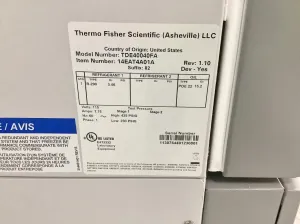 Thermo Scientific TDE40040FA Ultra-Low Temperature Upright Lab Freezer (-10°C to -40°C), 15 of 15