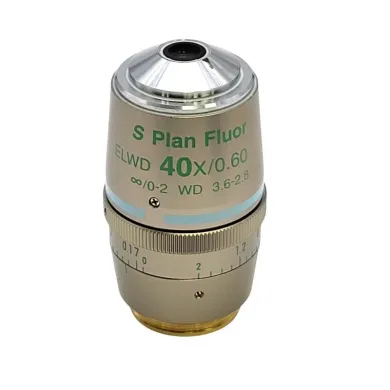 Nikon S Plan Fluor ELWD 40x Phase Contrast Microscope Objective