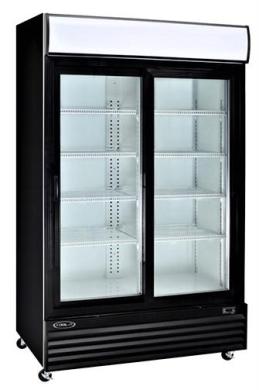 Kool-It KSM-42 2-Door Reach-In Refrigerator with Sliding Tempered Glass Doors-cover