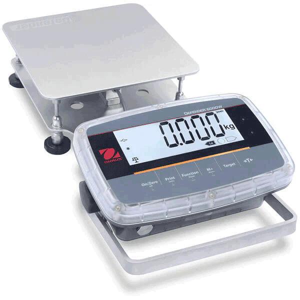 Ohaus Defender 6000 I-D61PW Washdown Bench Scale, 5 kg Capacity