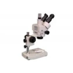Meiji EMZ-5TR Trinocular Zoom Stereo Microscope with PC Pole Stand and MA502 Eyepieces, 5 of 6