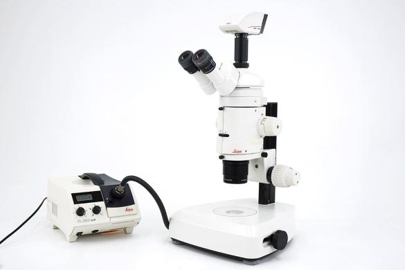 Leica MZ125 Stereo Zoom Microscope with 1.0x Plan Apo Objective and Schott KL2500 Illuminator
