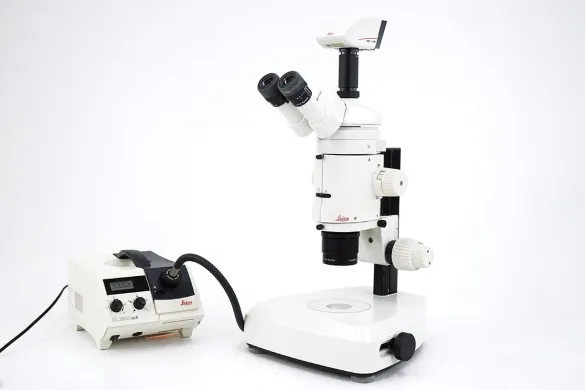 Leica MZ125 Stereo Zoom Microscope with 1.0x Plan Apo Objective and Schott KL2500 Illuminator