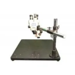 Meiji EMZ-5TR Trinocular Zoom Stereo Microscope with Wide Surface Laminated Stand, 3 of 5