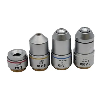 Olympus Microscope Objective Set for CH-2 (4x, 10x, 40x, 100x Oil)