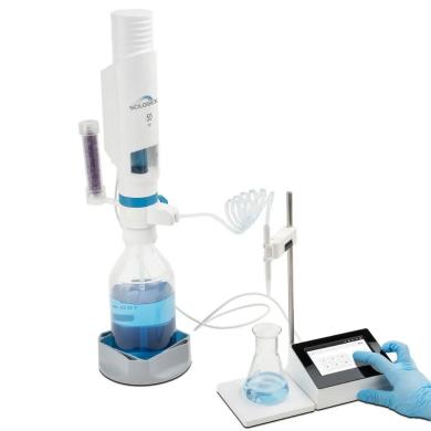 iTrite-Pro Electronic Digital Bottletop Burette 0.02–50 mL with 110-240V, 50/60Hz, US Plug-cover